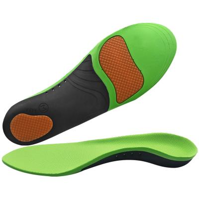 China Hot Sale Cuttable/Corrected Arch Correction Insoles For Adults Men Sports Shock Absorption Orthopedic Insoles for sale