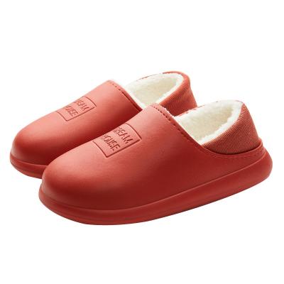 China 2022 new winter cotton slippers cotton warm couple indoor home cute female non-slip household anti-slip wholesale male models for sale