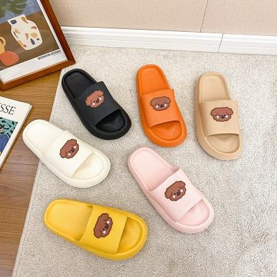 China Thick EVA Unique Women Slippers For Men And Household Cartoon Pattern Bathroom Anti-skid Home Anti-skid Sandals for sale