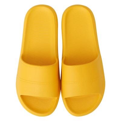 China New Lightweight Non-slip Indoor Flat Single Home EVA Slides Men's and Women's Summer Bathroom Hotel Soft Sole Sandals Slippers for sale