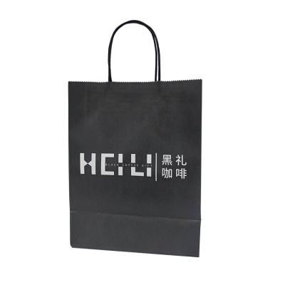 China Recycled Materials Paper Bag With Handle Various Size Custom Colored Delicate Craft Printed Recycled Kraft Paper Gift Bags With Your Own Logo for sale