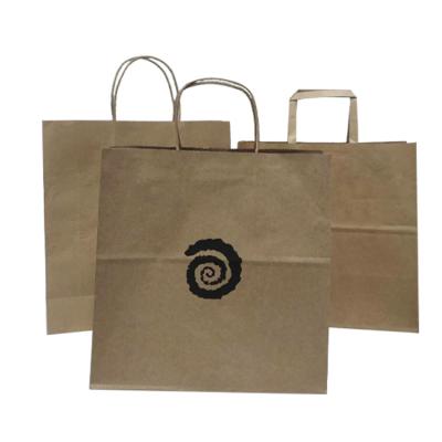 China Recycled Materials Kraft Paper Shopping Bag Packaging With Window Custom Clothing Jewelry Packaging Paper Bag for sale