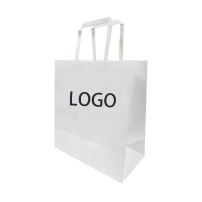 China Recycled Brown Materials Kraft Paper Bags With Your Own Logo Custom Gold Hot Stamping Paper Suitcase With Printing for sale