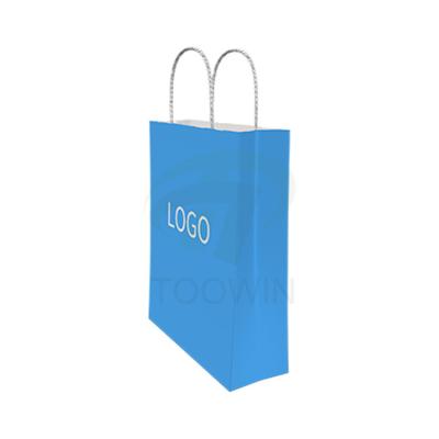 China Recycled Materials Jewelry Paper Bag Kraft Bottom Square Gift With Handles Up Kraft Paper Bag With Window for sale