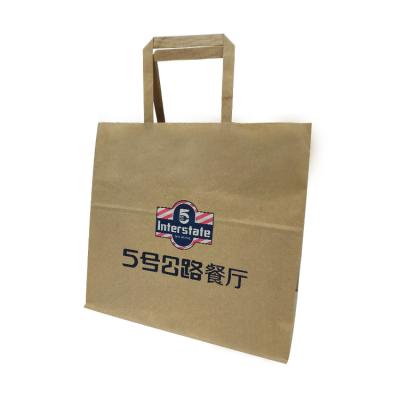 China Recycled Materials Bag Kraft Paper With Window Colorful Printing Flower Delicate Recycled Kraft Paper Bags for sale