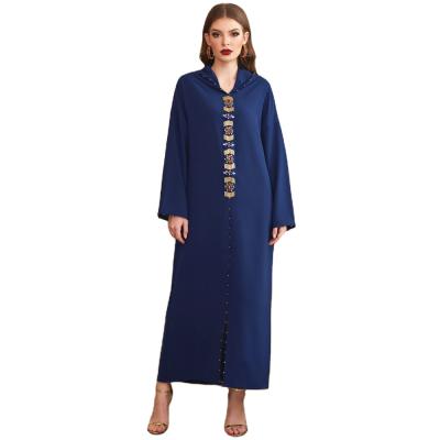 China New Design Polyester Amazon Product Middle East Long Meme Long Robe Hot Women Dubai Abaya Muslim Dress for sale