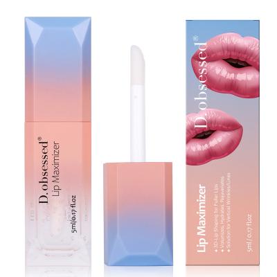 China Vegan 100% Vegan Reduce Fine Lines Moisturizing Plumper Lip Enhancer Luster Instant Dropping Lip Shimmer Gloss for sale