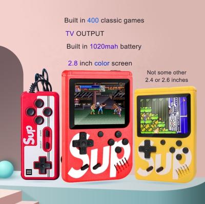 China Support 400 Multi Players In 1 Sip Game Box Portable Video Mini Game Retro Two Player Classic Two Player Machine Cheap Handheld Game Console for sale