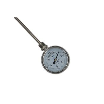 China SS304 Bimetal Thermometer Bottom Connected Industrial Pipe Thermometer Customized Probe And Wire for sale