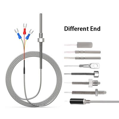 China SS304/SS316 WZPM-201 Stainless Steel End-face Thermal Resistance PT100 Temperature Sensor for sale