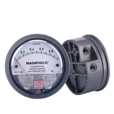 China OEM Low Cost Model 2000 Aluminum Micro Differential Pressure Gauge for sale