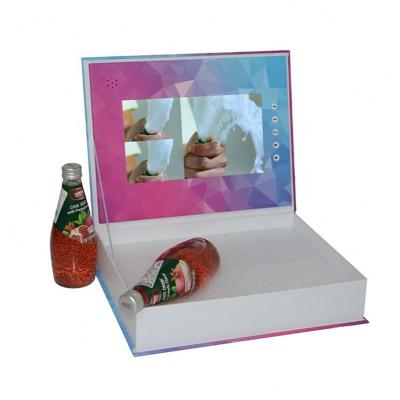 China China Presentation 7 Inch TFT LCD Gift Box Screen Video Display Brochure Packaging Box for sale