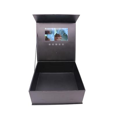 China Europe Jewelry Earring Ring Necklace Presentation Video Box New Products Launching Invitation Video Paper Box for sale