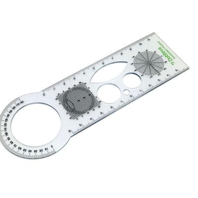 China 100% Eco-friendly Medical Plastic Distance Ruler Pupil Palladium Ophthalmology Eye Measuring Straight Rulers for sale