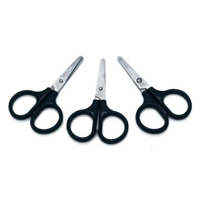 China Wholesale Safe Small Black Scissors Portable Stainless Steel Mini Scissors for sale