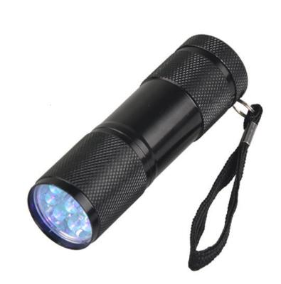 China Reusable Mini Flashlight 9 LED Light Bulbs Torch Pocket Aluminum Super Bright Key Chain Flashlights for sale