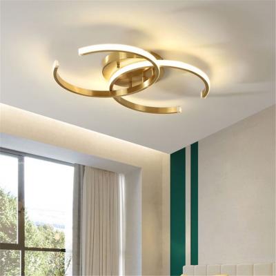 China Lighting Works Supplier Living Room Led Modern Iron Round Led Ceiling Light With Warm White for sale