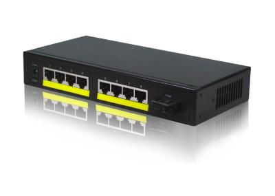 China Fiber Optic POE Network Switch Gigabit IEEE802.3AF 155M , Switches In Networking for sale