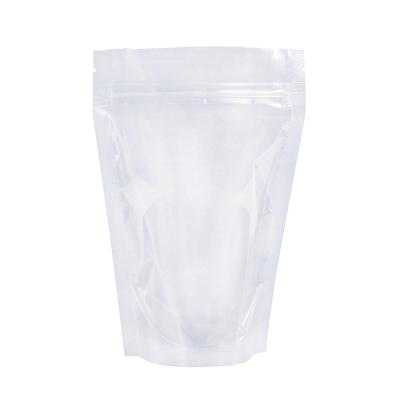 China Plastic Barrier Cereal Stand Up Pouch Bag Transparent PET/PE 10x15x3cm Full PE Food Packaging Clear Package Accept for sale