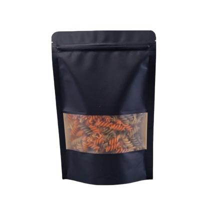 China Stand Recyclable Washable High Quality Zip Lock Kraft Paper Tea Storage Bag In Stock for sale