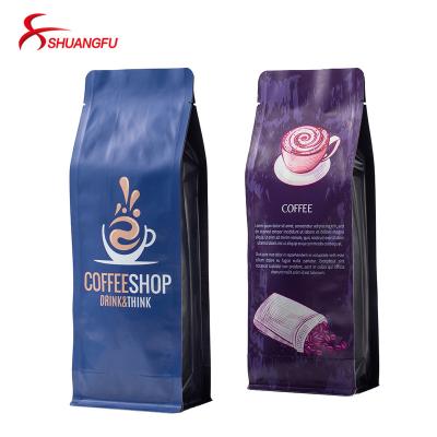 China 100% Food Grade Flat Bottom Moisture Proof Pouches With Zipper Custom Printed Morinaga Powder Tea Bags Pack Coffee With Valve for sale