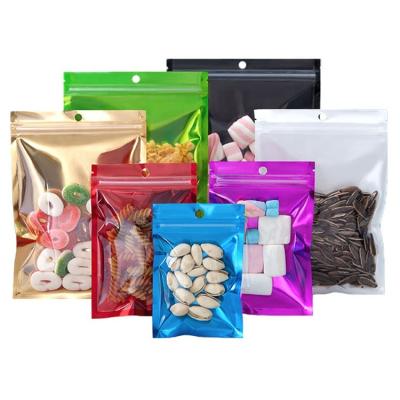 China Mini Mylar Plastic Color Aluminum Ziplock Bag Customized Mylar Zip Lock Small Bags Moisture Proof With Logo for sale