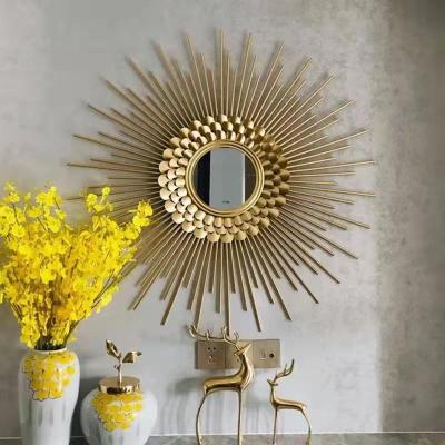 China Minimalist metal wall decoration living room wall hanging dining room background wall decoration for sale