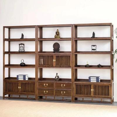 China Factory direct sales of new Chinese style Chinese style Bogu zen study furniture display cubicle bookshelf bookcase elm combination old for sale