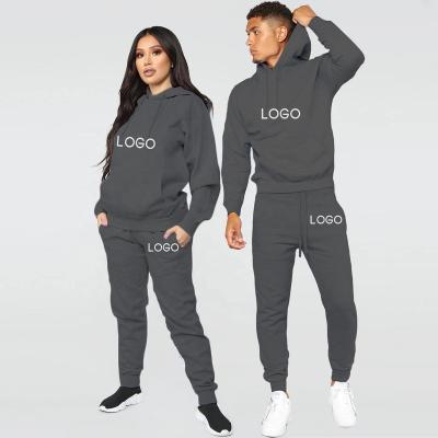 China 2021 Wholesale Breathable Jogging Gym Unisex Sweatpants Suits Sets And Hoodie Cotton Sweatsuit for sale