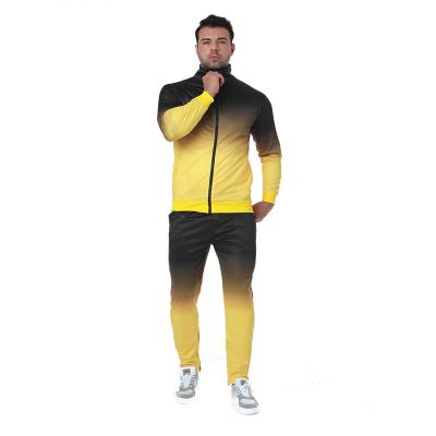 China Slim Fit Breathable Custom Jogging Tracksuit 2 Piece Set Sew Logo Men's Plus Size Unisex Tracksuits for sale