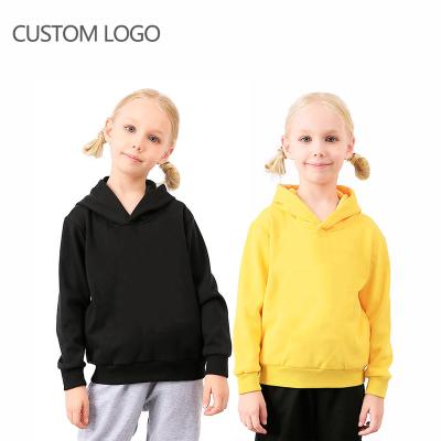 China Wholesale Breathable Girls Tracksuit Set Kids Pullover Hoodies Cotton Blank Jogger Suits for sale