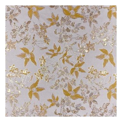 China Customizable Gold Gold Fabrics Polyester Firm High Quality Textile Fabrics For Clothing for sale