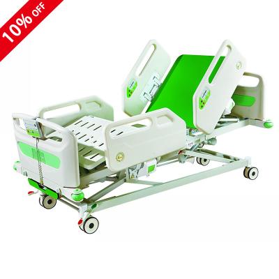 China Metal UPGRADE best price high quality 5 function electric medical nursing bed ICU electric hospital bed with CPR function for sale