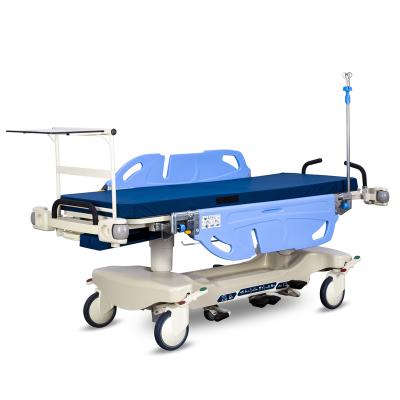 China Multi Function Hospital Hydraulic Transfer Stretcher Mobile Medical Transport Stretcher for sale