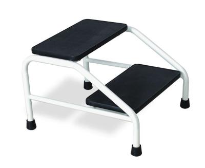 China Hot Sale Metal Inpatient Stool Two Steps Medical Inpatient Footrest for sale