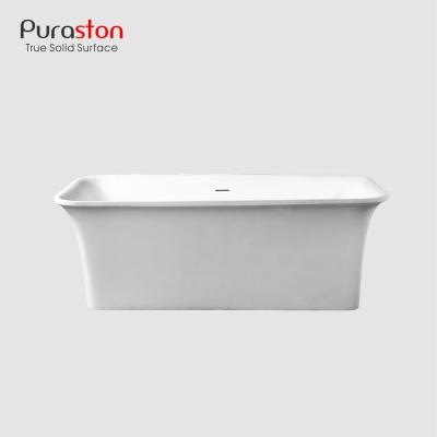 China Dupont Enclosed Chinese Cheap Free Standing Soaking Solid Outdoor Marble Whirlpool Bathtub For Elder Handicapped for sale