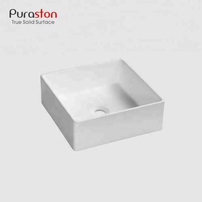 China Puraston ST3422 Modern Acrylic Solid Surface Wash Basin with cUPC Dubai Price for sale