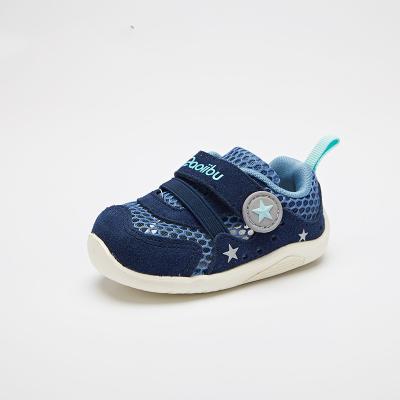 China Unique Sneakers Mesh Breathable Sports Boys Gym Toddlers Round Flats Shoes Infant Trainers Size 6.5 2 Year Old Baby Boy Shoes for sale