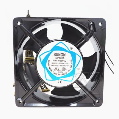 China Original Stainless Steel Chassis Cabinet Fan 12cm SP100A P/N 1123HSL 110-120V 0.26A 25W Axial Fan in stock for sale