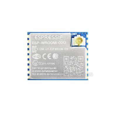 China ESP-WROOM-02U 4MB WiFi Module ESP8266EX 32Mbits SPI UART U.FL Mode Antenna Snap Connector ESP-WROOM-02U 4MB for sale