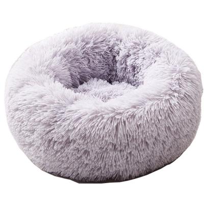 China Viable dog kennel cat kennel plush round dog bed winter dog cushion pet mattress pet supplies wholesale for sale