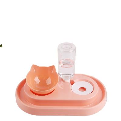 China Non-automatic Cat Border Automatic Cat Bowl Protector Neck Basin Protector Dog Drinker Water Drinking Water Cat Bowl Automatic Pet Feeder for sale