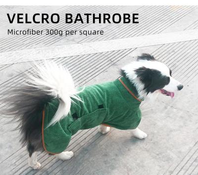 China Stocked Velcroo Bathrobe Robes For Cats Dogs Dog High End Robe for sale