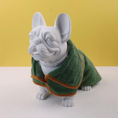 China Microfiber Stocked Drying Robe For Super Absorption Effect Dog Towel Coat Quick-drying for sale