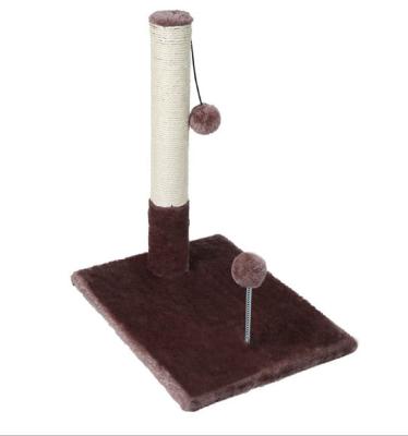 China Small Modern Wooden Cat Stocked Playing Big Cat Tree Tower House With Scratching Post Hammock Toys for sale