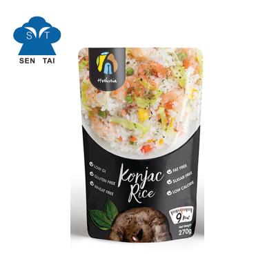 China High Dietary Fiber 200 g N.W. White Low Fat Konjac Rice Instant Konjac Slim Foods Gluten Free for sale