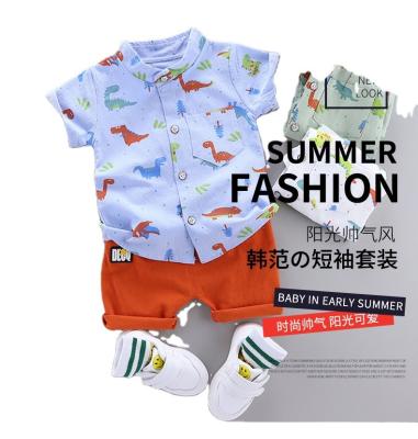 China 0-4 Years Anti-Shrink Boys Toddler One Dollar Store Spring Summer Hawaii Beach Style Boy Shirt Shorts Shorts 2 Piece Kids Clothes for sale