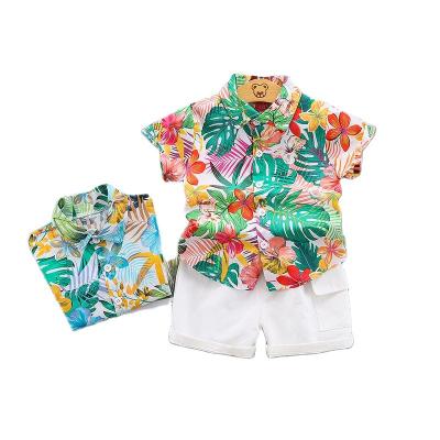 China Anti-Shrink Shipping and Handling 0-4 Years Toddler Boys One Size Dollar Store Spring Summer Hawaii Beach Style Boy Shirt Shorts Shorts Kids Clothes 2 piece children for sale