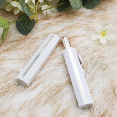 China White Flat Octagon Lipstick Push-Pull Tube With Flip Type New Lipstick Push-Pull Type Private Label Style Slim Flat Lipstick Case Lip Balm Container lipstick tube octagon lips with flip cap for sale