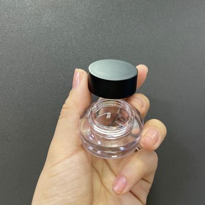 China Cheap cute matte frosted jar of concealer eyeshadow bottle jar small mini small round plastic lipstick cream jar makeup gel eyeliner gel nail clear round empty glitter powder with the lid for sale